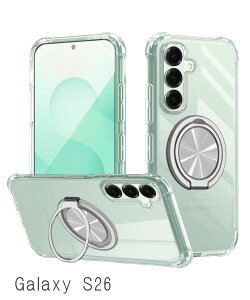 Galaxy S26 �P�[�X �ČRMIL�K�i �ϏՌ� 360°��]�X�^���h Galaxy S26 Ultra �P�[�X �����O�t�� ���� �X�^���h�@�\ �c�����Ή� TPU �M�����N�V�[ S26 �J�o�[�w�� �V�F�� �\�t�g �M�����N�V�[ S26 �E���g�� 