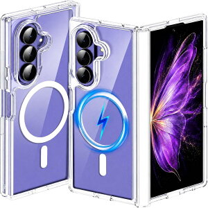 �M�����N�V�[ Z �t�H�[���h8 �J�o�[ ���C�z�� �q���W�ی� �t���ی� �J�����ی� ���^ Galaxy Z Fold8 �P�[�X Galaxy Z Fold 8 Ultra MagSafe�Ή� �ČRMIL�K�i ������� ���킢�� ���C�����X�[�d ���� �}�b�g 