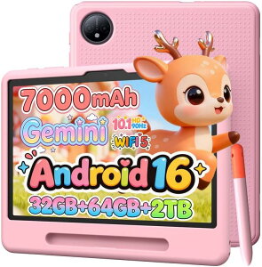 �L�b�Y�^�u���b�g �q���p Android16 10�C���` Wi-Fi���f�� 32GB RAM 64GB ROM 2TB�g�� Gemini AI ���� 90Hz 7000mAh �o�b�e���[ ��F�� �����ی� �ϏՌ��P�[�X �X�^�C���X�y�� �t���t�B���� �t�� �m�� �c�� ����