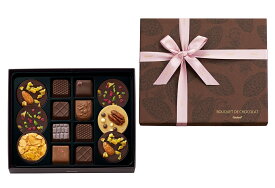 バレンタイン 2026 ゴンチャロフ ブーケ ド ショコラ チョコレート 詰め合わせ 14粒入 ギフト チョコ 本命 義理 プレゼント スイーツ お菓子 洋菓子 映え マンディアン ナッツ ドライフルーツ 手提げ袋付き 人気 ブランド Goncharoff ご褒美 会社 職場 手土産