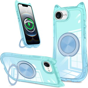 iPhone16e /17e �X�}�z�P�[�X iPhone SE4 �P�[�X ��4���� �O���f�[�V���� �L�� �����O �P�[�X �����h�~ �w��h�~ 360�x��]�X�^���h �Ռ��z�� �V���v�� MagSafe �Ή� �P�[�X ������� �J���������Y�ی�