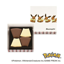 バレンタイン チョコ 2026 ポケモン ユーハイム バウムシュピッツ 4個入 ピカチュウ キャラクター ギフト 詰め合わせ ポケモン チョコ 2026 ユーハイム 新作 チコリータ ポカブ ワニノコ コラボ