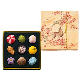 バレンタイン チョコ 2026 甘味画廊 ゴンチャロフ 『C 酒井抱一/紅葉双鹿図』和菓子ショコラ 詰め合わせ 義理 本命 和風 お菓子 ギフト スイーツ 60代 70代 80代 年配 上司 父親 和モダン