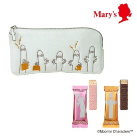 バレンタイン チョコ 2026 メリーチョコレート ムーミン 缶 「ムーミン×メリーチョコレート 」旅するニョロニョロ ポーチ（2種のチョコレートウエハース）自分へのご褒美 チョコ 子供向け チョコ バレンタイン 2026 キャラクター ムーミン