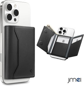 Spigen MagSafe�Ή� �E�H���b�g �J�[�h�P�[�X �ő�7���J�[�h ����10�����[ �}�O�l�b�g �O�܂� �X�^���h�@�\ PU���U�[ ���C�z�� iPhone 17 16 15 14 13 12 /Pixel 10a 10 Pro XL fold / Galaxy S26 S26 ultra / Xperia 1 VIII