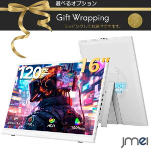 ���o�C�����j�^�[ 16�C���` �z���C�g �� 120Hz 1920×1200 �X�s�[�J�[���� WUXGA 16:10 IPS ����� �v���O���~���O �u���[���C�g�ጸ �܏�݃X�^���h VESA 75mm USB-C miniHDMI �e�����[�N �ݑ�Ζ� �v���[�� 