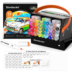 【送料無料】イラストマーカー 50色セット カラーペンセット ペンスタンド マーカーペン パステルカラー アルコールマーカー 油性 ブレンダーペン付き ペイントマーカー 太細両端 お絵描きセット お絵かきセット キャリングケース付き 画材 大人 子供