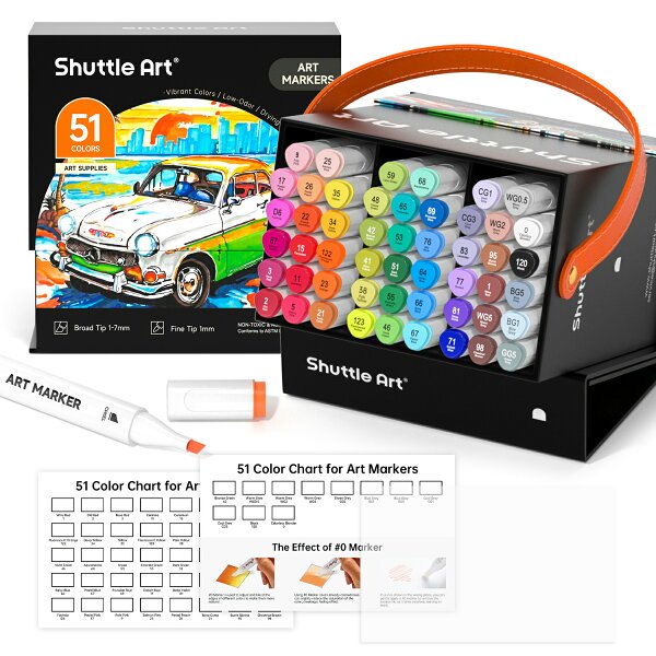 【送料無料】イラストマーカー 50~100色セット カラーペンセット ペンスタンド マーカーペン  アルコールマーカー  ミリペン18本セット油性 ブレンダーペン付き ペイントマーカー 太細両端 お絵描きセット  キャリングケース付き 画材 大人 子供