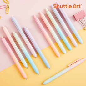 【新生活応援SALE★15%OFF】ジェルボールペン 15本セット 0.5mm 黒インク ボールペン パステルグラデーション ゲルインク 極細 ノック式 握りやすい 速乾 耐久 書き心地いい おしゃれ かわいい 手帳 スケッチ ジャーナリング 筆記具用 文房具 子供用 入学お祝い 春休み