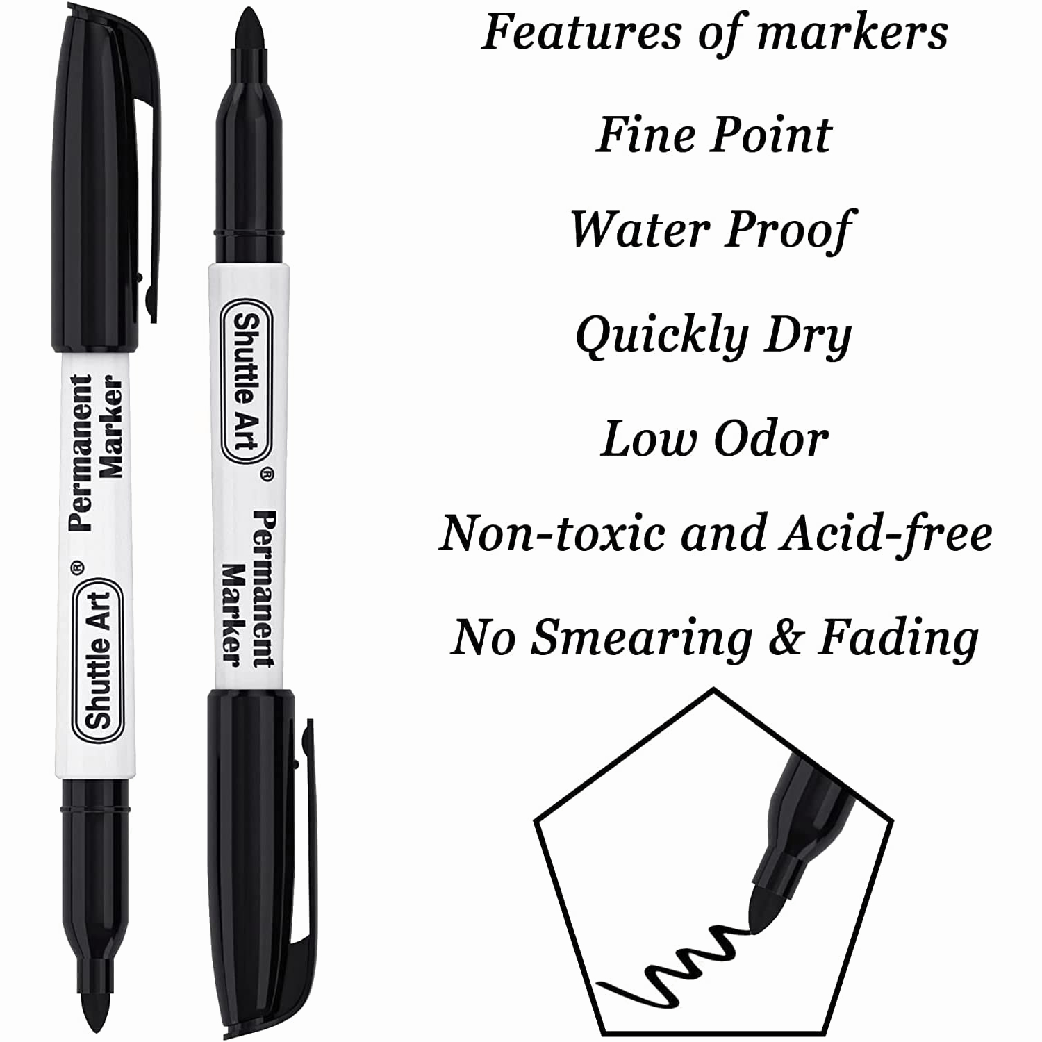 正規品】 Lineon イラストマーカーペン 油性 30本セット 防水 速乾 コミック 塗り絵 スケッチ 30色のマーカー