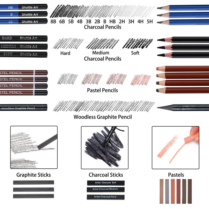 魅了 Shuttle Art スケッチ鉛筆 デッサンツール 子供や大人も適用な絵具 37点 ポップアップ式 ポータブル 収納カース付き 素描初心者 reiwaresort.jp 魅了 Shuttle Art スケッチ鉛筆 デッサンツール 子供や大人も適用な絵具 37点 ポップアップ式 ポータブル 収納カース付き 素描初心者 reiwaresort.jp