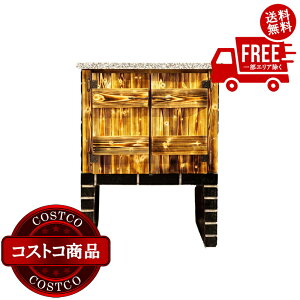 送料無料!(コストコ) BRAZA キャビネット カウンター ブラック ※ご注文後5〜14日でお届けします