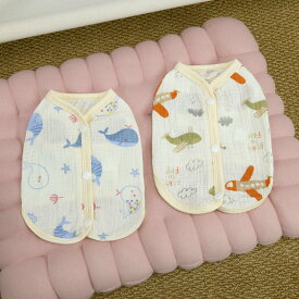 【26年春夏新品】犬服 ベストトップス Tシャツ 春 夏 背中開き ペット洋服 ドッグウェア ガーゼ 綿 2柄 柔らかい 超可愛い シンプル 通気性抜群 着せやすい 爽やか 涼しい 着脱簡単 お出かけ お散歩 送料無料 CL