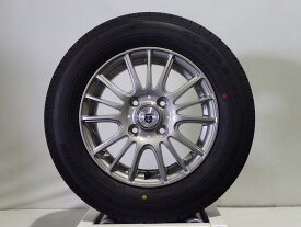 【スーパーセール】【中古】145/80R13 88/86N LT サマータイヤ ホイール 4本セット ブリヂストン RD-613 1340+42-4H100 ウェッズ Gマッハフルーレ （ 13インチ ）