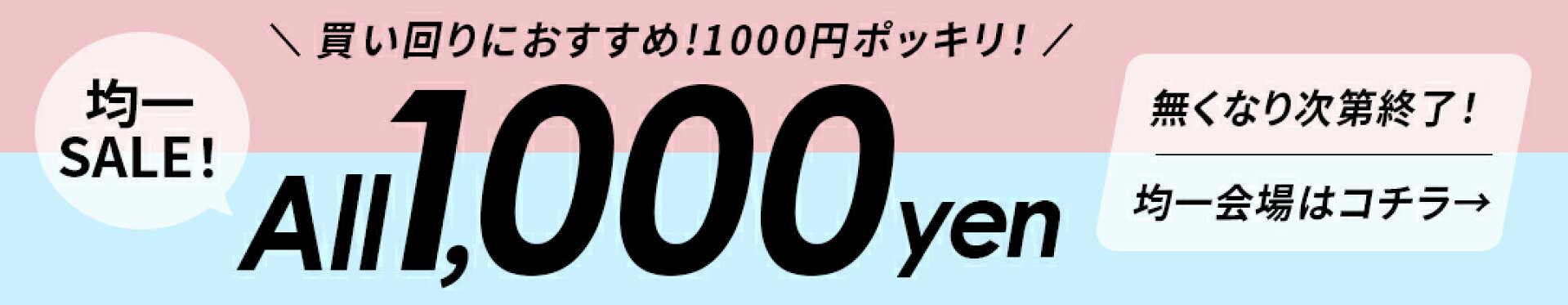 買い回りにお得な1000円ポッキリ！