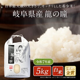 岐阜県産 いのちの壱 龍の瞳 米 5kg 令和7年度産 新米 お米 5キロ 白米 精米 送料無料 りゅうのひとみ