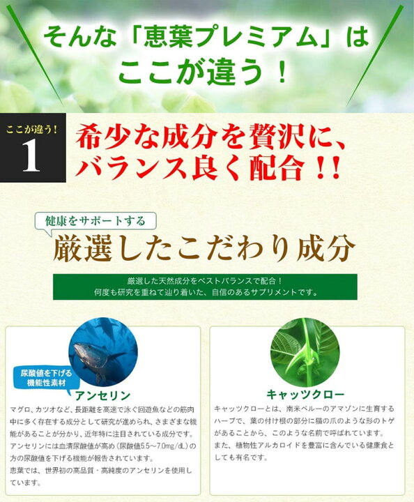 楽天市場】【正規販売店】【機能性表示食品】恵葉プレミアム1袋（90粒 