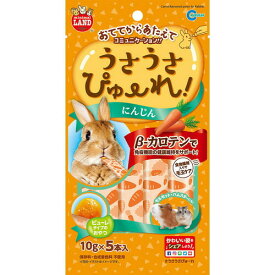 うさうさぴゅーれ にんじん 10g×5本入マルカン MG MARUKAN うさぎ おやつ ピューレ 液状 半液体状 ニンジン 人参店内全品ポイント10倍※要エントリー