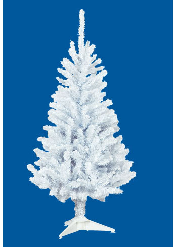 ［クリスマスツリー デコレーション］ 【クリスマスツリー ・ デコレーション ・ ヌードツリー ・ 装飾】120cmホワイトスリムツリー(枝が幹に巻きつけられており、手で直接広げるタイプ)