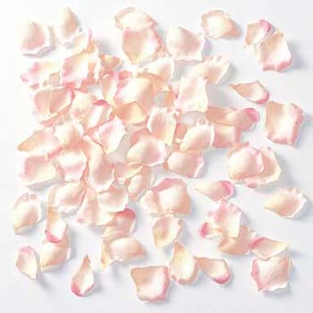 ブライダル 通販 激安◆ ウィンドウディスプレイ 造花 シルクフラワー ローズペタル メーカー再生品 ピンク フラワーシャワー クリーム 1パック約100枚入り