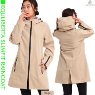 乗馬 レインウェア 雨具 EQULIBERTA スリムフィット レインコート ユニセックス 男女兼用 乗馬用品 馬具 …