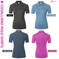 乗馬 機能性シャツ Covalliero ポロシャツ 半袖 レディース 乗馬用品 馬具