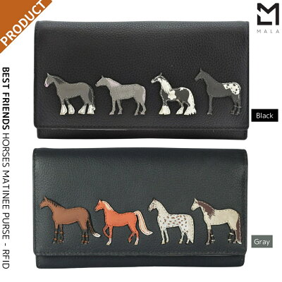 MalaLeather ベストフレンドホース 長財布