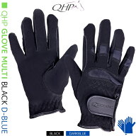 【レビューで10%OFFクーポンプレゼント】乗馬 グローブ 手袋 QHP マルチ合皮グローブ ブラック ダークブ…