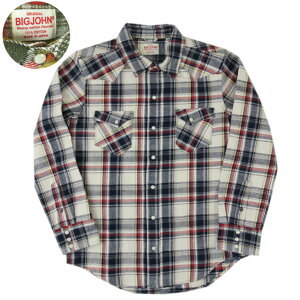 BIG JOHN �r�b�O�W���� �t�����l�� �E�G�X�^���V���c HEAVY COTTON FLANNEL WESTERN SHIRT MS006WE