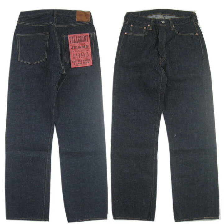 楽天市場】0105 FULLCOUNT フルカウント WIDE DENIM ワンウォッシュ 