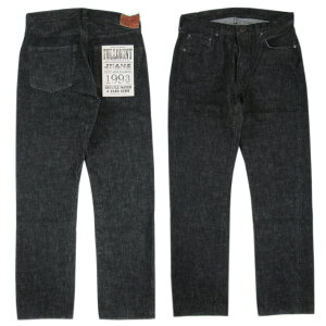 FULLCOUNT �t���J�E���g 1101 �u���b�N�f�j�� STRAIGHT DENIM �W�[���Y �����E�H�b�V��