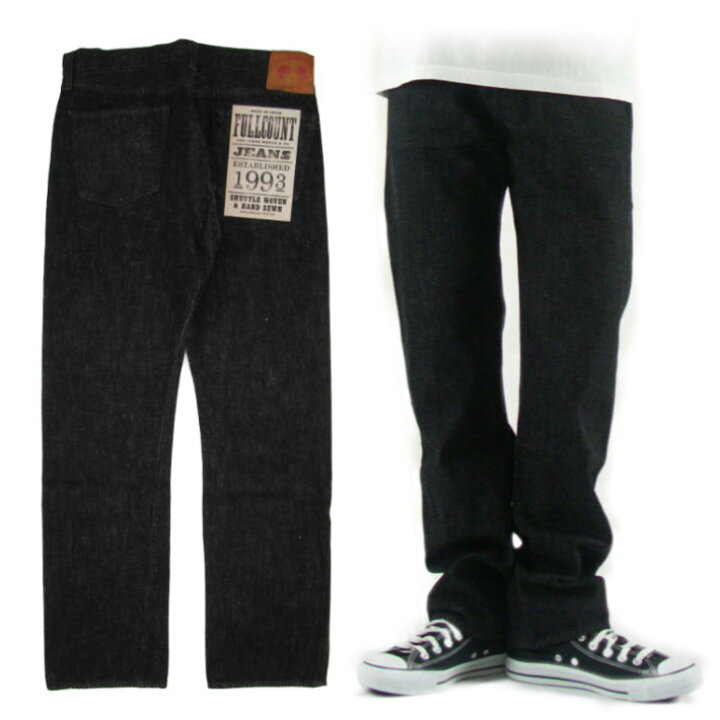 楽天市場】FULLCOUNT フルカウント 1108BKSS SLIM STRAIGHT BLACK 