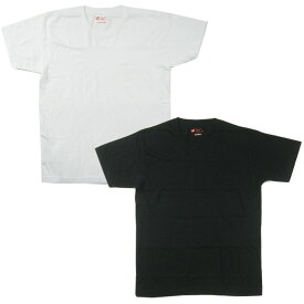 HANES ジャパンフィット 5.3oz クルーネックTシャツ ブラック/ホワイト 2枚組 H5320