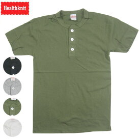 Healthknit ヘルスニット ヘンリーネックTシャツ HENLEY NECK S/S TEE