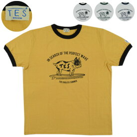 TES エンドレスサマー サーフ リンガーTシャツ OVAL LOGO RINGER BUHI T-SHIRT FH-23574355