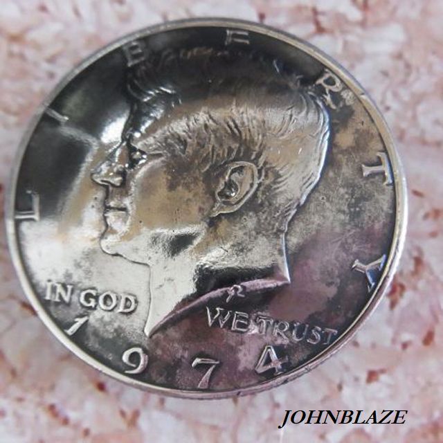 楽天市場】コンチョ ネジ式 USA アメリカ合衆国 ハーフダラー硬貨表面