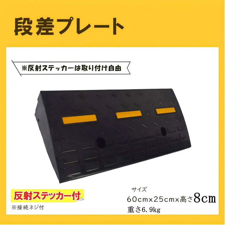 楽天市場】ONE STEP 段差スロープ ゴム 段差解消スロープ 段差プレート 