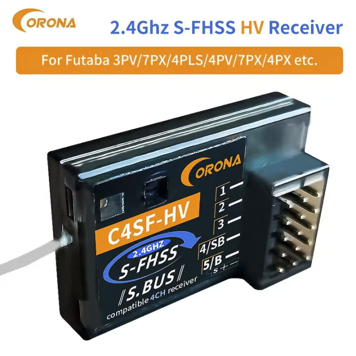 楽天市場】Corona C4SF-HV 4CH 受信機 【 S.BUS 2.4G S-FHSS フタバ 