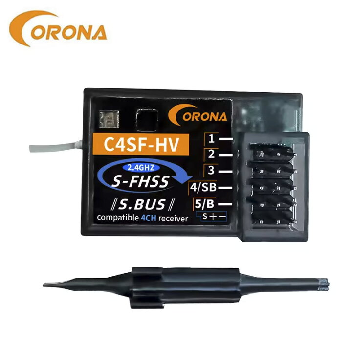 楽天市場】Corona C4SF-HV 4CH 受信機 【 S.BUS 2.4G S-FHSS フタバ 