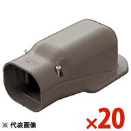 INABA 因幡電工 スリムダクトSD ウォールコーナー ブラウン 20個セット SW77B SW-77-B【まとめ買い特価】