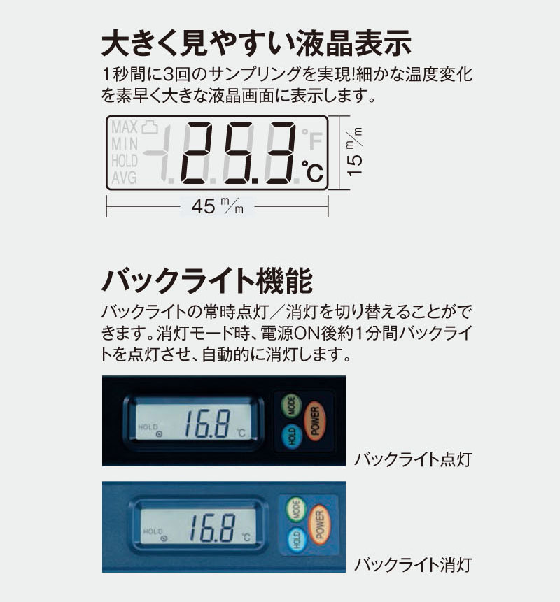 いつでもポイント10倍 イチネンTASCO デジタル温度計 本体 エアコン 空調メンテナンス用 TA410-110 