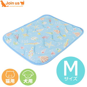 ドギーマンハヤシ クールズ マット M うみのなか ブルー 犬用 猫用 小型犬 中型犬 ひんやり生地 抗菌防臭加工 接触冷感生地 キルティング すべり止め 手洗い可能