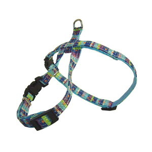 ◎訳ありセール!【和都/わっと】横段水玉ブルー ハーネス/SSサイズ<※返品不可>