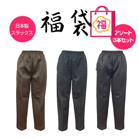 【週末SALE本日≪4/27（土）≫最大20％OFFクーポン＆ポイントUP中】母の日レディース夏 福袋 80代 90代 3L 4L 5L ビッグ オールシーズン スラックス 【3本セット】シニア レディース 婦人服 ズボン 春物 夏物 秋物 冬物 母 80代 介護 母の日 敬老の日