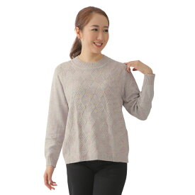 【5の日★20時開始4時間★30％OFFクーポン】シニアファッション レディース トップス 秋 冬 無地ニットセーター 肌触りやわらか 母の日 敬老の日 上品 伸縮性抜群 柔らかい 洗濯可能 送料無料 ミセス 服 60代 70代