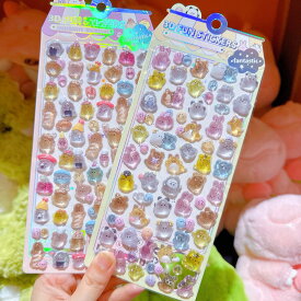 【NEW柄！登場！】ボンボンシール ドロップシール セット ぷくぷくシール ぷっくりシール つやつや キラキラ 3D立体シール 3dシール 平成レトロ かわいい ご褒美シール 女の子 平成女子 男の子 シール帳 ぷにぷに シール 交換