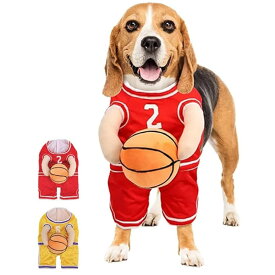 犬コスチューム ハロウィン 二足歩行 コスプレ衣装 犬のバスケットボール選手のコスチューム 犬 猫 ハロウィン ペット用衣装 おもしろ衣装でハロウィーンパーティー ペットのバスケットボールのハロウィンコスチューム 犬 服 クリスマス ワンピース セーター ペット服