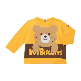 ホットビスケッツ（HOT BISCUITS）　ロゴ×キャラクター長袖Tシャツ（80～120cm）