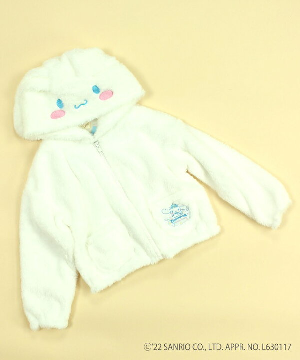楽天市場 22秋冬シナモロールコラボシリーズ Sishunon シナモロール シナモンボアパーカー 90 130cm 子供服 ジョリィ楽天市場店