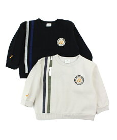 ※半額!!ウインターセールお買い物マラソン期間限定50％OFF※【2025秋冬】SiShuNon KIDS（シシュノンキッズ）テープトレーナー（裏起毛）（80〜130cm）